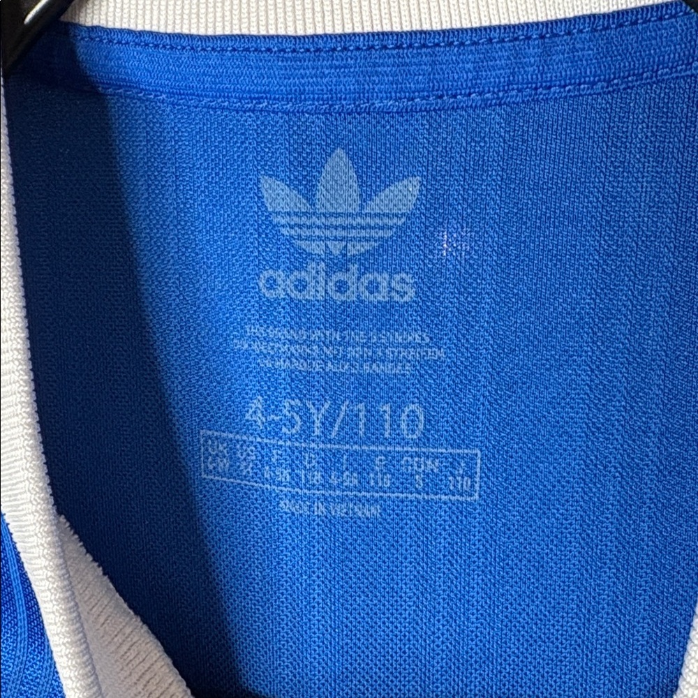 Adidas Kids Striped Blue Jersey - Picture 2 of 4